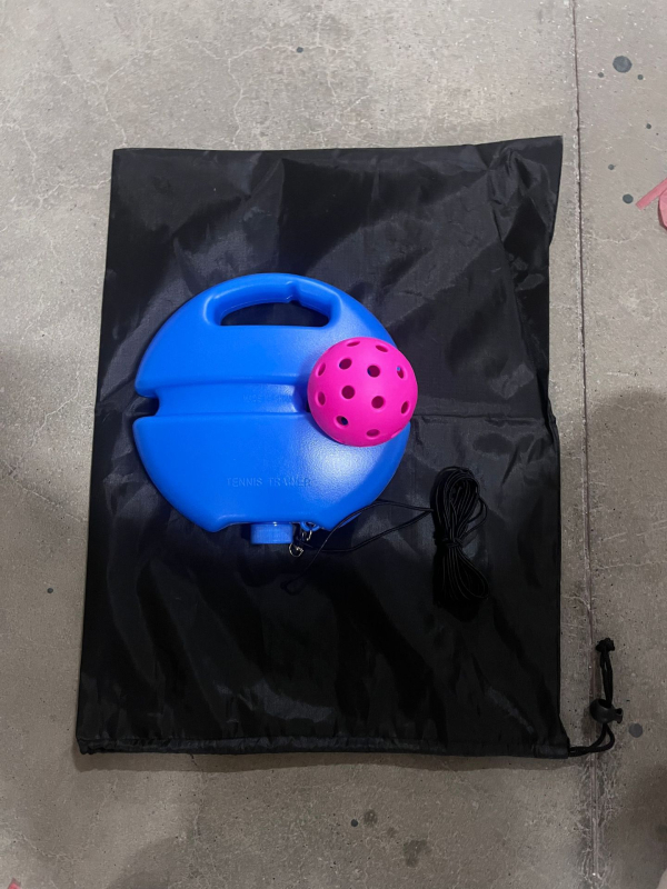 Vieno žmogaus pickleball treniravimo raketė, 40 skylių, PP medžiaga didelio elastingumo, pritaikoma