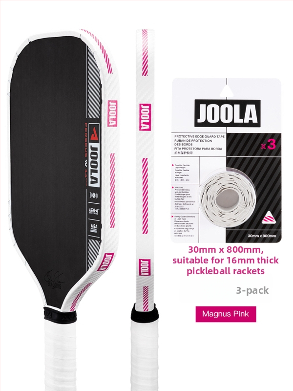 JOOLA Rėmo krašto apsaugos juosta raketei – atspari dėvėjimui, smūgiams ir įbrėžimams, profesionali raketės galvos apsauga badmintonui ir tenisui