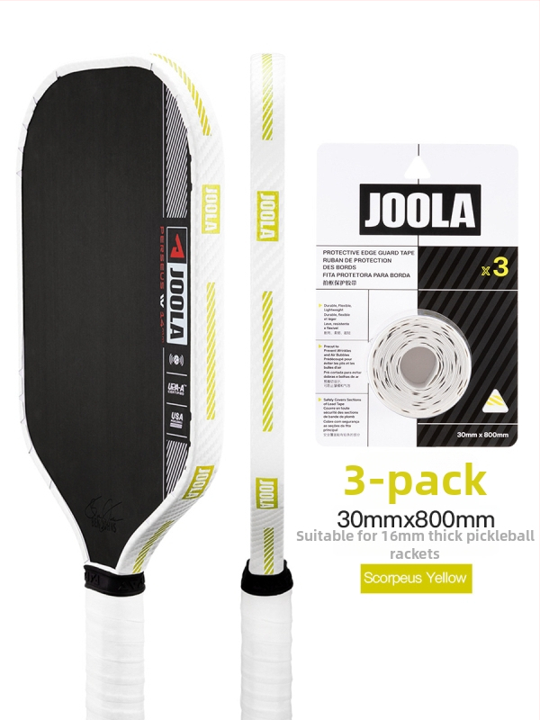 JOOLA Rėmo krašto apsaugos juosta raketei – atspari dėvėjimui, smūgiams ir įbrėžimams, profesionali raketės galvos apsauga badmintonui ir tenisui