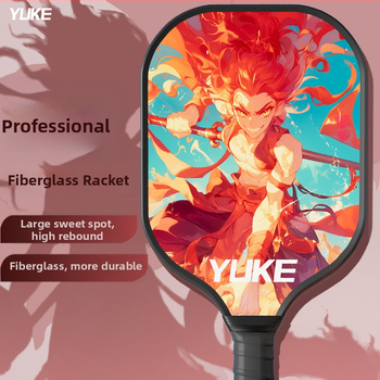 Pickleball rakete, stikla šķiedras konstrukcija (Zīmols: Yuke; Svars: 760)