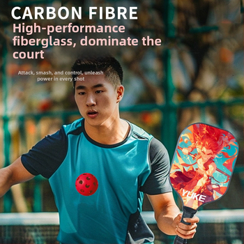 Pickleball rakete, stikla šķiedras konstrukcija (Zīmols: Yuke; Svars: 760)
