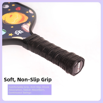 Bērnu pickleball nūja | Fiberglass konstrukcija | 185 g | Ietver 1 nūju un 5 bumbas vienam spēlei vai 1 iepakojumu ar 10 bumbām divām spēlēm