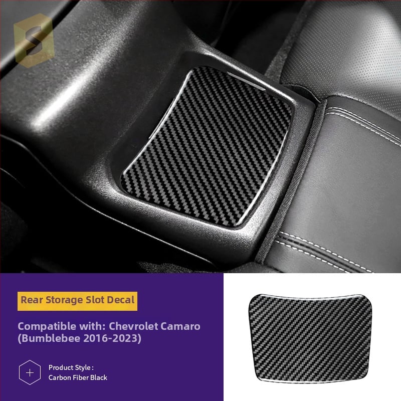 Interjera oglekļa šķiedras līmējamais komplekts dekoratīvām uzlīmēm Chevrolet Camaro (16-23), modelis Djxfl013–djxfl066, zīmols Salsa carbon fiber, logotipa drukāšana iespējama, pielāgošana