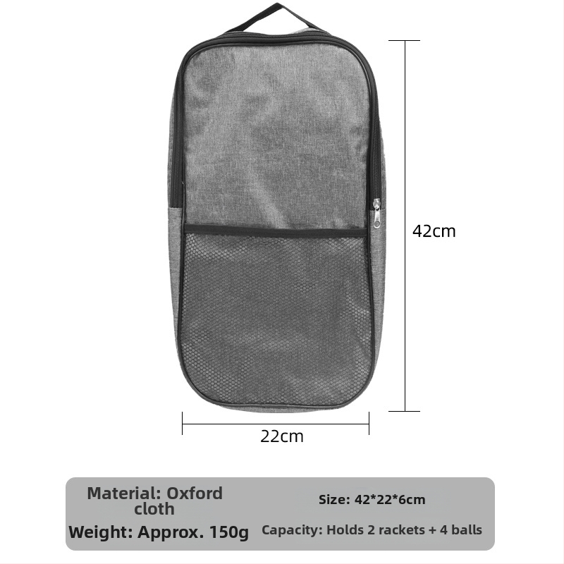 Gale Pickleball raketės krepšys — tinklinis audinys, 220 g, logotipo pritaikymas, tinkamas badmintonui, tenisui ir stalo tenisui