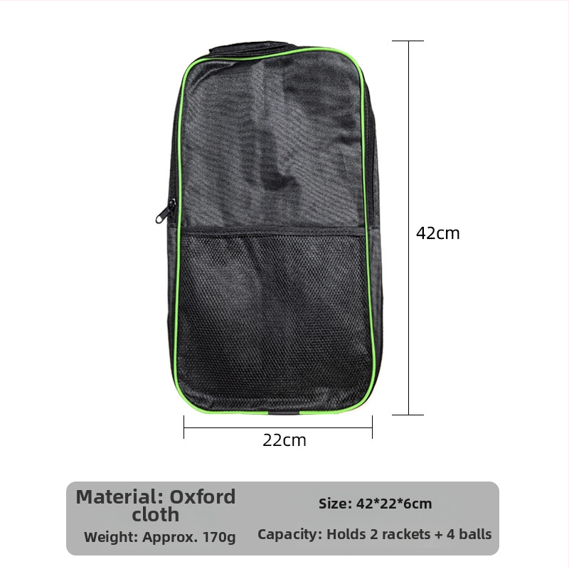 Gale Pickleball raketės krepšys — tinklinis audinys, 220 g, logotipo pritaikymas, tinkamas badmintonui, tenisui ir stalo tenisui