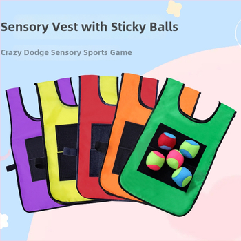 Dječja tekstilna igra s ljepivim kuglicama za vanjsku ciljnu igru – potiče koordinaciju ruka-oko, interaktivna igra, uzrast 4–6 godina