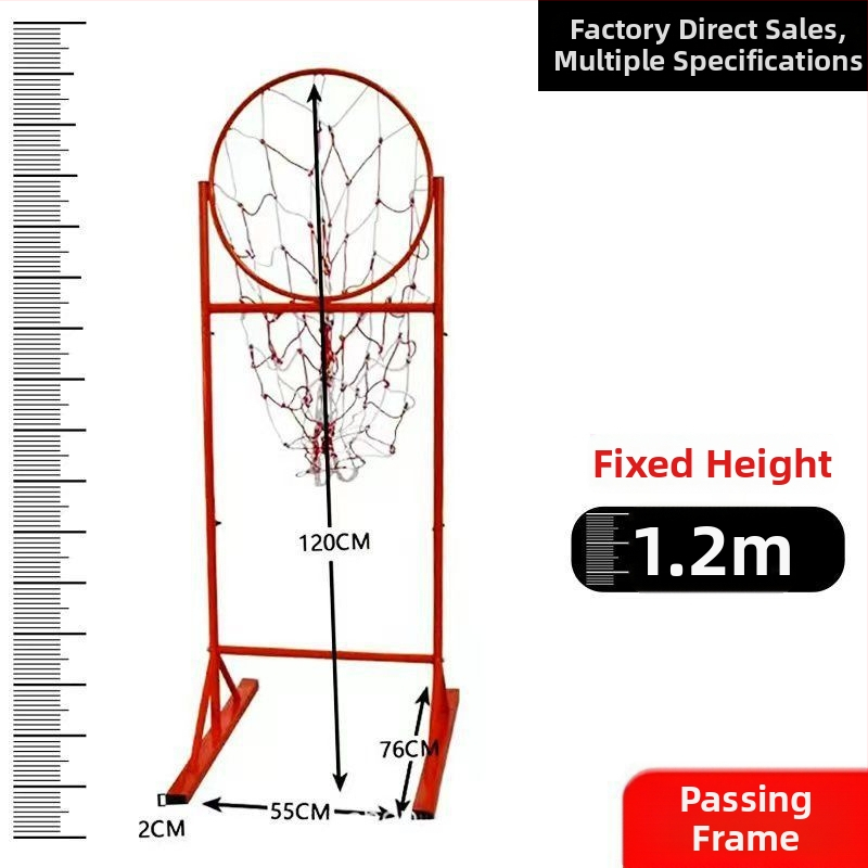 Stativ de antrenament baschet pentru pase și aruncări de la trei puncte, cadru din oțel inoxidabil, destinat sălii de sport