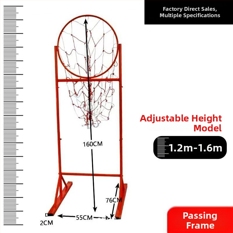 Stativ de antrenament baschet pentru pase și aruncări de la trei puncte, cadru din oțel inoxidabil, destinat sălii de sport