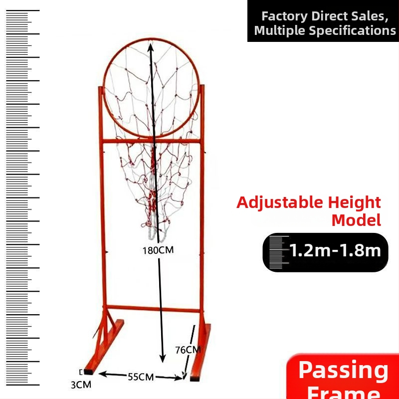 Stativ de antrenament baschet pentru pase și aruncări de la trei puncte, cadru din oțel inoxidabil, destinat sălii de sport