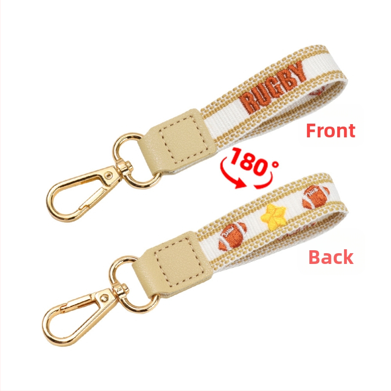 Rokām darināts atslēgu piekariņš maisam, basketbola raksts, poliesters, vienkāršs stils, pavasaris 2025