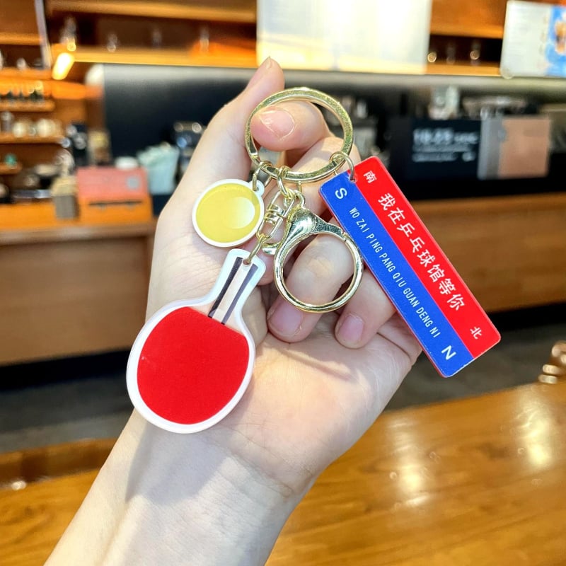 Μίνι μεταλλικός κλειδοθήκη για πινγκ-πονγκ, μοντέρνο καλλιτεχνικό στυλ