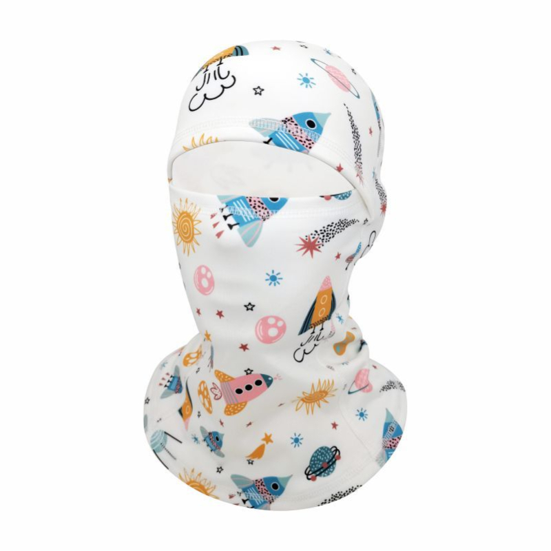 Dječja maska za skijanje s fleec podstavom, vjetrootpornu zaštitu lica i kapuljaču za vanjske sportove
