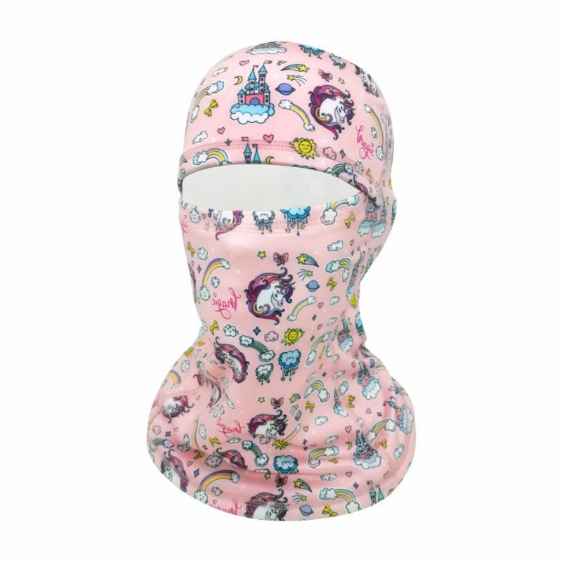 Dječja maska za skijanje s fleec podstavom, vjetrootpornu zaštitu lica i kapuljaču za vanjske sportove