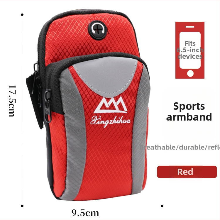 Телефонен джоб за ръката по време на бягане, унисекс, дишащ, водоустойчив, ултралек, плат Оксфорд