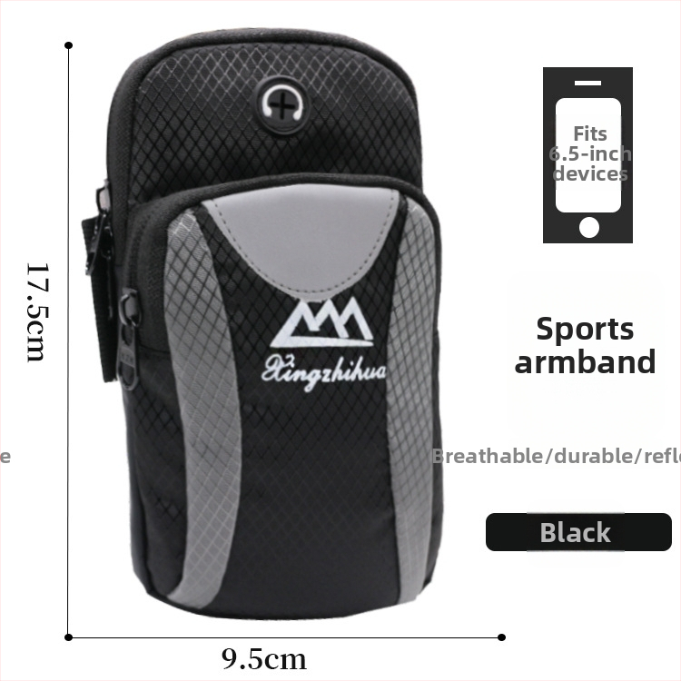 Телефонен джоб за ръката по време на бягане, унисекс, дишащ, водоустойчив, ултралек, плат Оксфорд