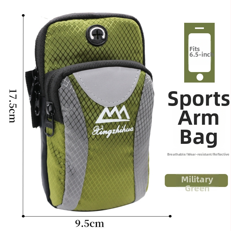 Телефонен джоб за ръката по време на бягане, унисекс, дишащ, водоустойчив, ултралек, плат Оксфорд