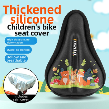 Inwild Laste jalgratta sadula kate – paksenenud, pehme silikoonist padja koos vahtu ja polüestriga, sobib jalgratastele ja lastevankritele