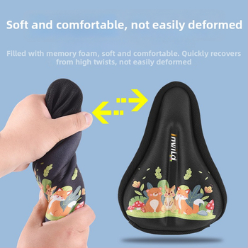 Inwild Laste jalgratta sadula kate – paksenenud, pehme silikoonist padja koos vahtu ja polüestriga, sobib jalgratastele ja lastevankritele