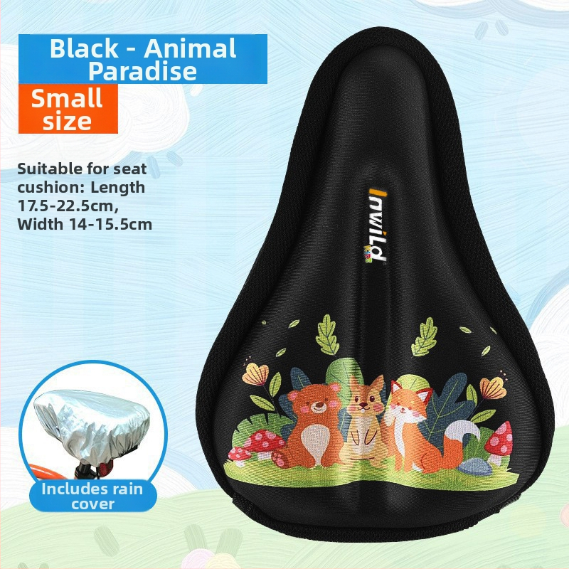 Inwild Laste jalgratta sadula kate – paksenenud, pehme silikoonist padja koos vahtu ja polüestriga, sobib jalgratastele ja lastevankritele