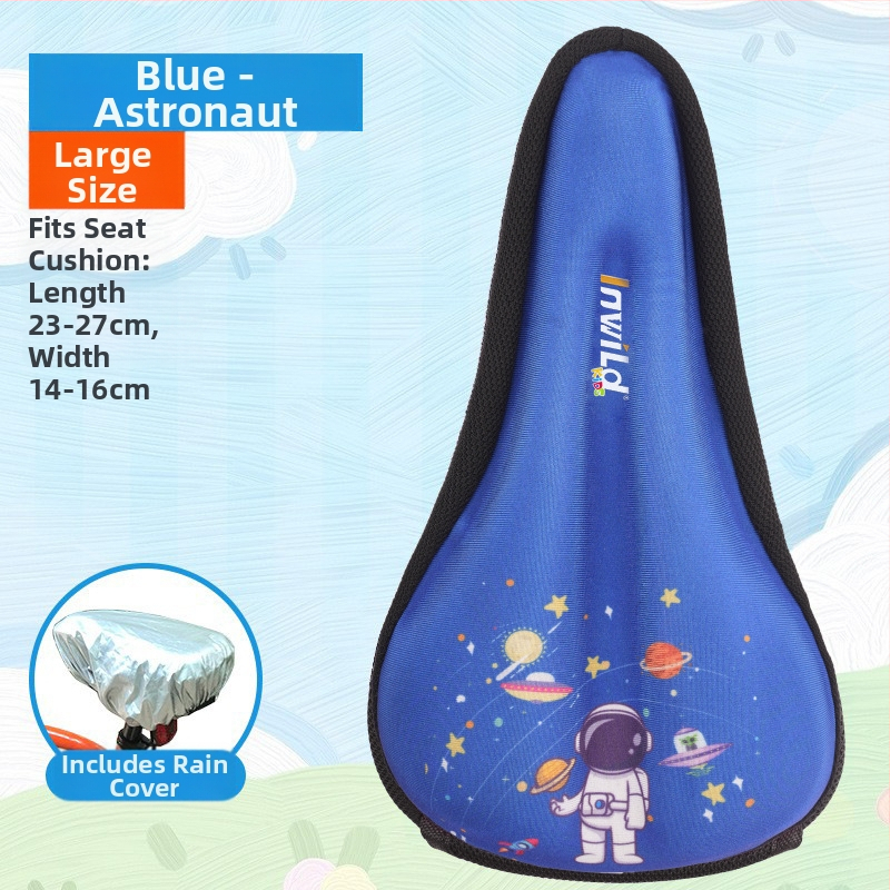 Inwild Laste jalgratta sadula kate – paksenenud, pehme silikoonist padja koos vahtu ja polüestriga, sobib jalgratastele ja lastevankritele