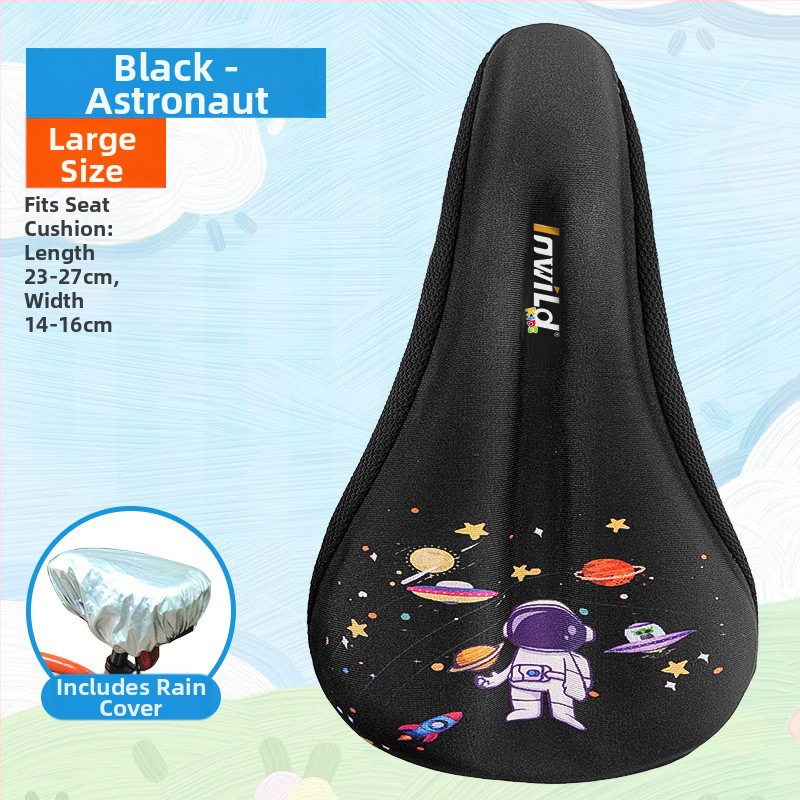 Inwild Laste jalgratta sadula kate – paksenenud, pehme silikoonist padja koos vahtu ja polüestriga, sobib jalgratastele ja lastevankritele