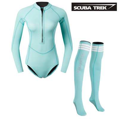 Sieviešu neoprēna niršanas tops viengabala, garām piedurknēm, plūšanai un niršanai, silts, saules aizsardzība