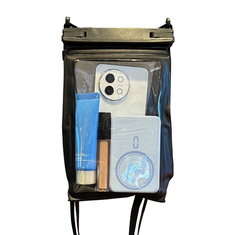 Vodootporna torbica za telefon s crossbody remenom, PVC, otisak logotipa, prilagodljiva, velik kapacitet, za plivanje, ronjenje i drift
