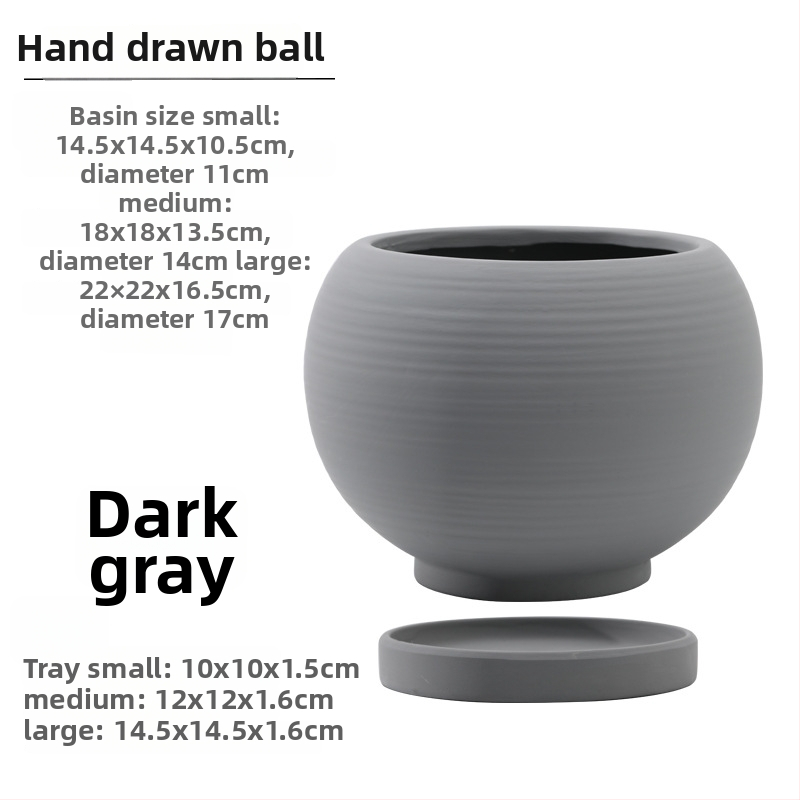 Keraminė gėlių vaza, kvėpuojanti, tvirta, korozijai atspari, Šiaurės stiliaus, tinkama stalui ar grindims