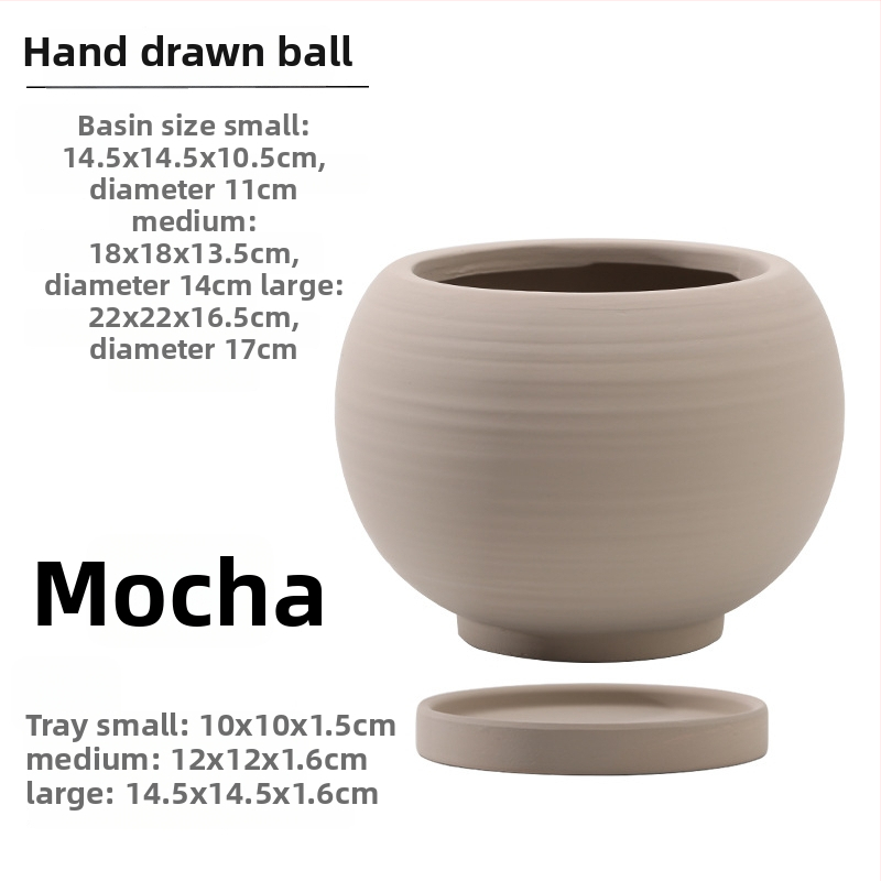 Keraminė gėlių vaza, kvėpuojanti, tvirta, korozijai atspari, Šiaurės stiliaus, tinkama stalui ar grindims