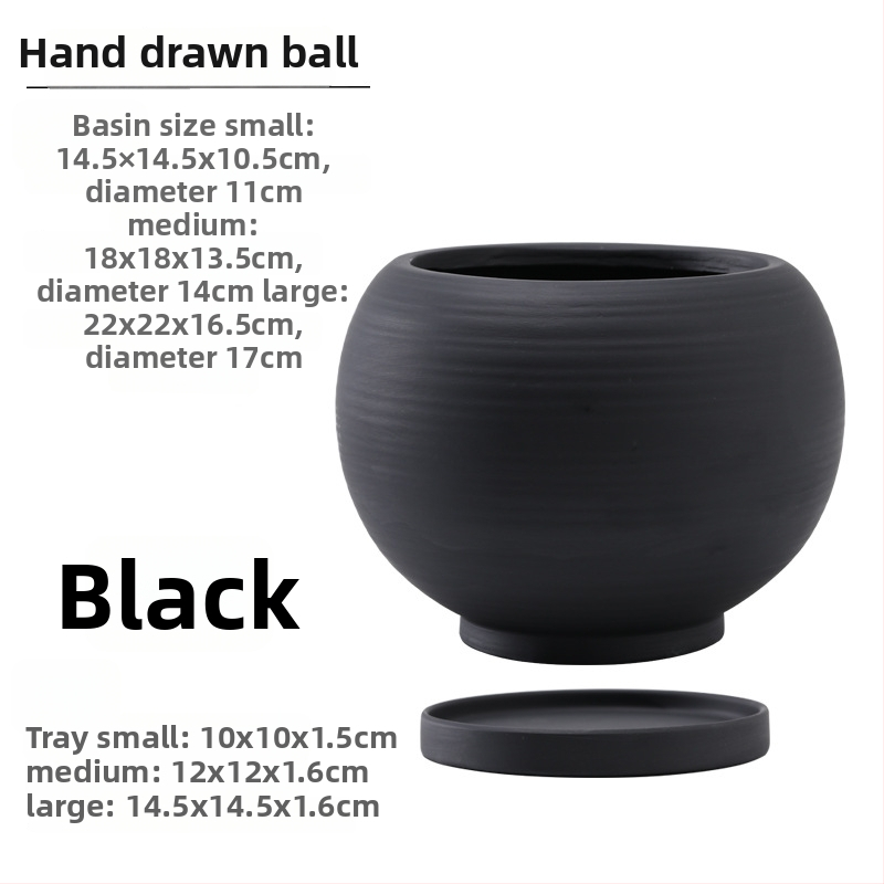 Keraminė gėlių vaza, kvėpuojanti, tvirta, korozijai atspari, Šiaurės stiliaus, tinkama stalui ar grindims