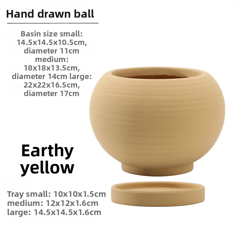 Keraminė gėlių vaza, kvėpuojanti, tvirta, korozijai atspari, Šiaurės stiliaus, tinkama stalui ar grindims