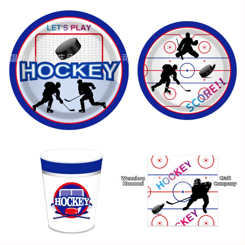 Papírový set jedálenského riadu na narodeniny — pre 8 osôb, 4-dielny set: taniere, servítky, poháre