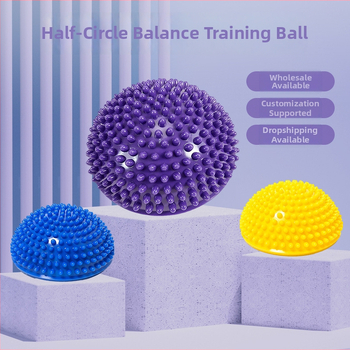 Jogas bumba ar taustes pusapvalā dizainu sensoriskai apmācībai un kāju masāžai, svars 0.5, materiāls: Cits