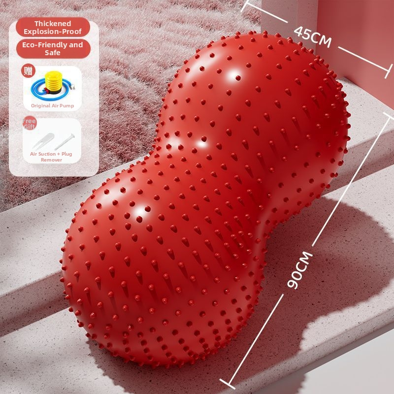 Bērnu sensoriskās apmācības bumba bērniem, mandeles formas - ABS materiāls, nevar uzpūst, viļņaina bumba