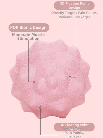 Fasijas masāžas bumba — EVA bumba muskuļu masāžai, joga, pēdas arkai un muguras masāža; Wave Speed Ball, 150 g, Ji Unlimited.