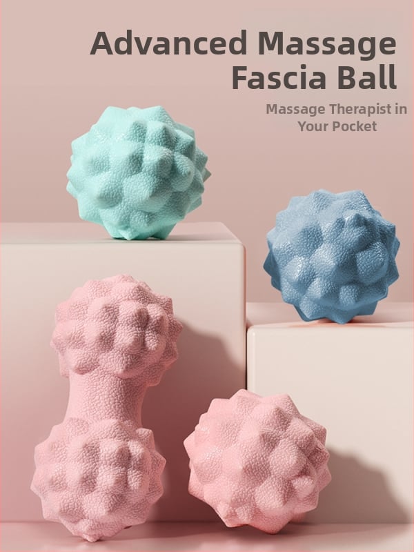 Fasijas masāžas bumba — EVA bumba muskuļu masāžai, joga, pēdas arkai un muguras masāža; Wave Speed Ball, 150 g, Ji Unlimited.