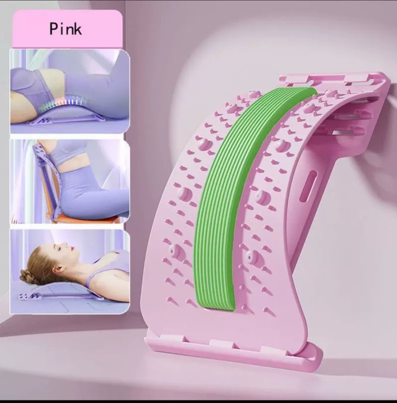 Lumbalni reljef s trakcionom za lumbalnu kralježnicu, jastuk za bol u leđima i rastezanje kičme, dodaci za jogu; marka Move and enjoy health; pogodno za masažu i fitness