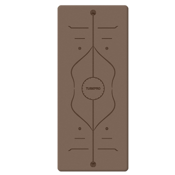 Joga podloga od kokosovih ljuskica i diatomske gume, protuklizna, za kućnu fitnes, dimenzije 70 cm × 190 cm × 7 mm, mat za preskakanje užetom