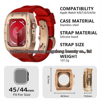 Apple Watch dėklas, suderinamas su S9/S8/S7/S6, nerūdijančio plieno, drugelių užsegimas