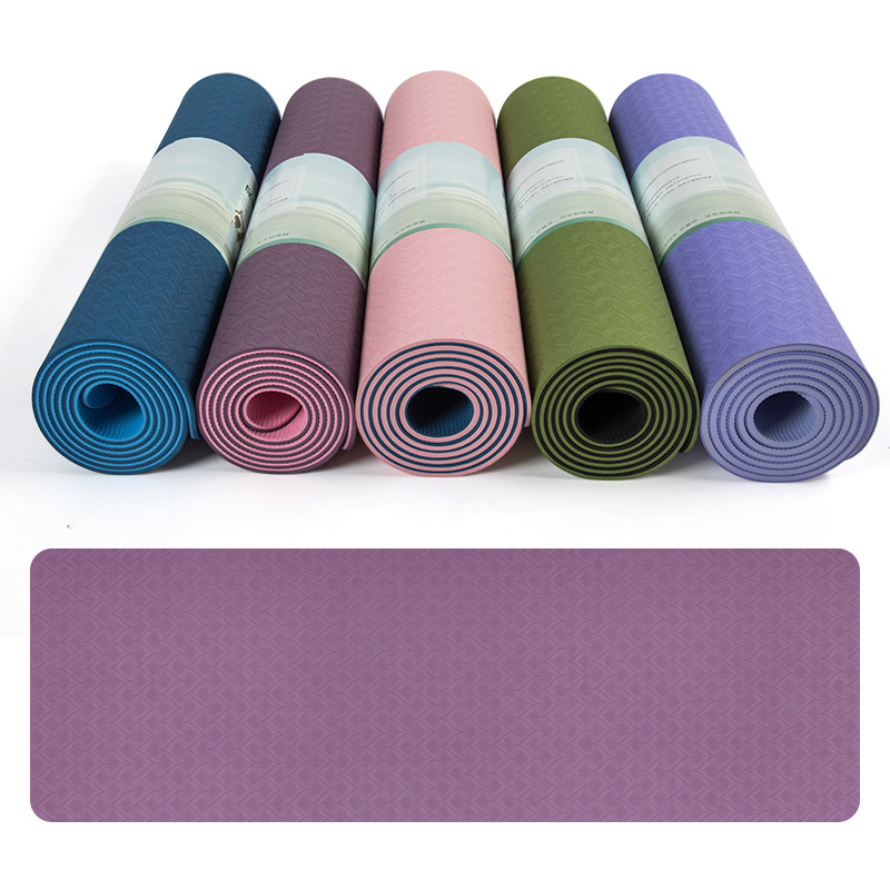 Joga podloga od TPE, debljina 8 mm, težina 1010 g, prilagodljiva, pogodna za fitness opremu