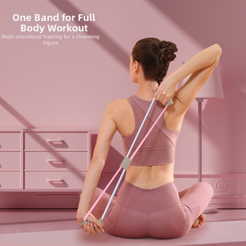 Kang Zhe Vilcējs – TPR materiāls, 8‑vārdu vilkšana, Atvērti pleci, Skaista mugura, Fitnesa aprīkojums