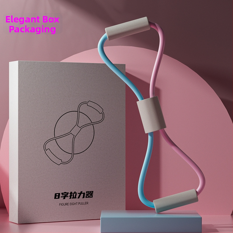 Kang Zhe Vilcējs – TPR materiāls, 8‑vārdu vilkšana, Atvērti pleci, Skaista mugura, Fitnesa aprīkojums