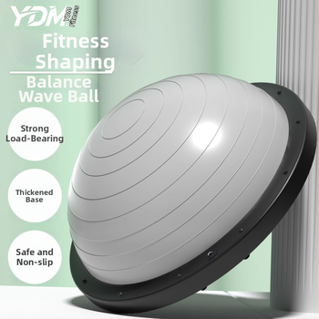 Wave Speed Ball puslīkta līdzsvara jogas bumba – piepumpējama, 400 g, TPES materiāls, ar masāžas punktiem