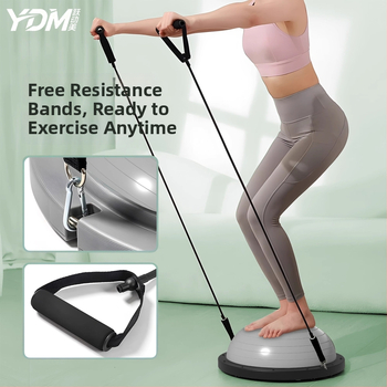 Wave Speed Ball puslīkta līdzsvara jogas bumba – piepumpējama, 400 g, TPES materiāls, ar masāžas punktiem