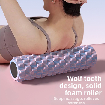 Ciets putu rulītis ar izciļņiem, muguras masāžas rullis, jogas aprīkojums, XINJIFU zīmols, iekšējā PVC caurule, ārējais EVA slānis