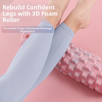 Ciets putu rulītis ar izciļņiem, muguras masāžas rullis, jogas aprīkojums, XINJIFU zīmols, iekšējā PVC caurule, ārējais EVA slānis