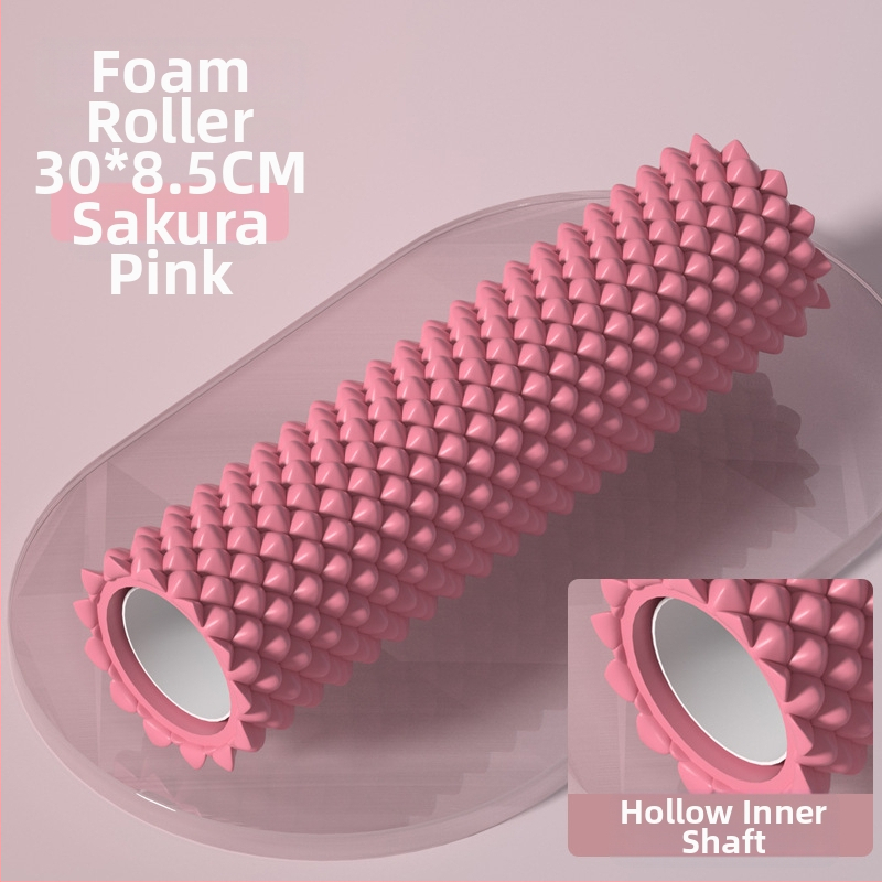 Ciets putu rulītis ar izciļņiem, muguras masāžas rullis, jogas aprīkojums, XINJIFU zīmols, iekšējā PVC caurule, ārējais EVA slānis