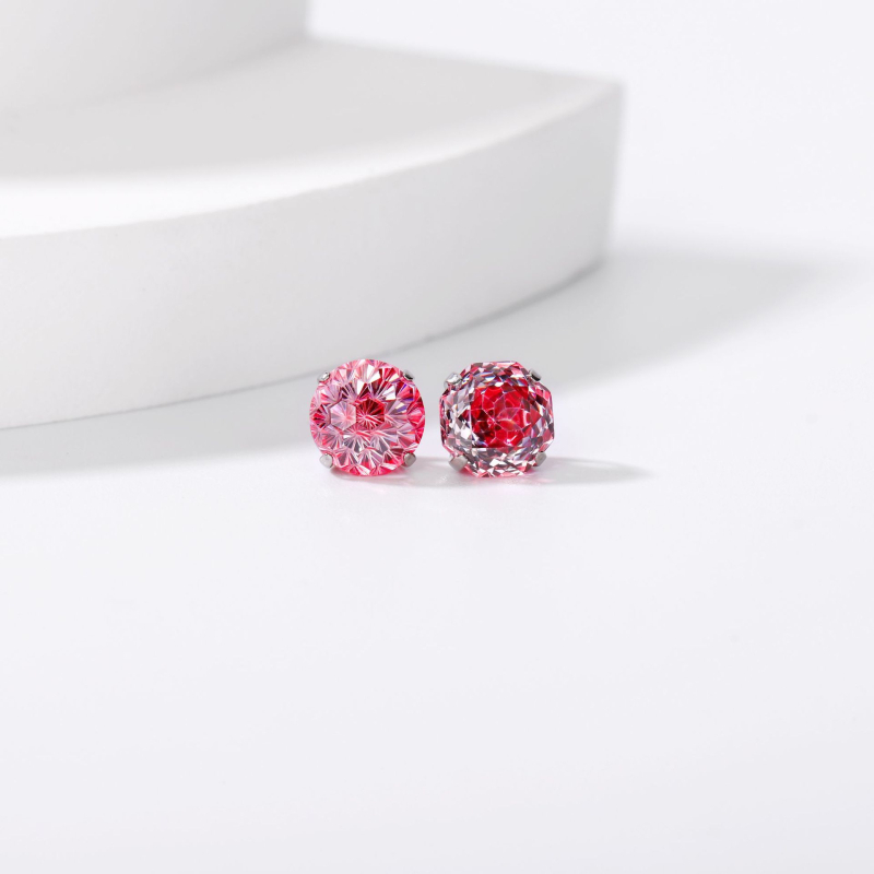 Cercei din aliaj de titan cu zirconiu 5A, tăiere rose, formă geometrică, unisex, accesorii de modă