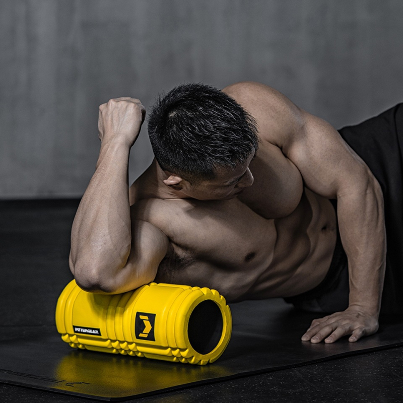 Putu rulonis muskuļu atslābināšanai un teļu masāžai, Kāju rulītis, Jogas kolonna, Fitnesa masāžas iekārta — Materiāls: Silk Flower; Zīmols: Other