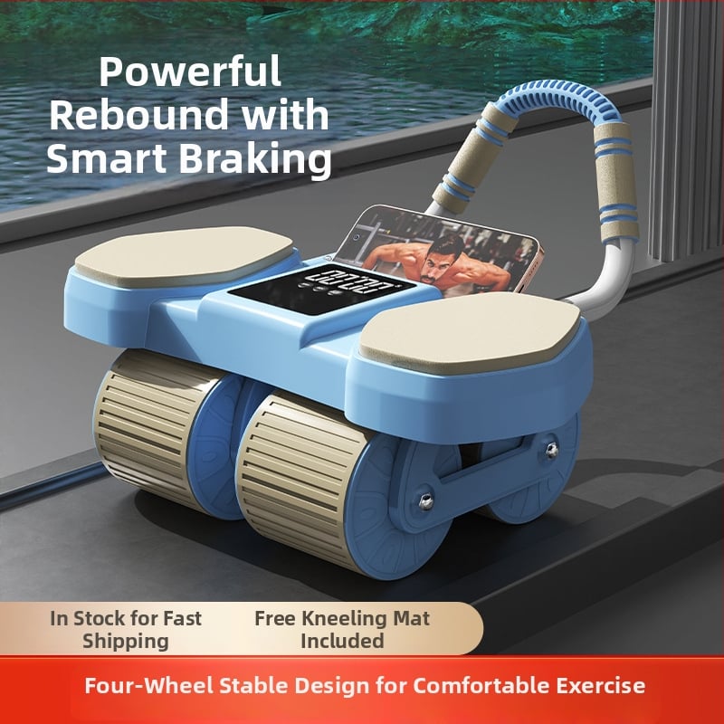 CF-099 Vēdera ritenis, 2,2 kg, četrroku riteņi ar automātisku atgriešanu, lielais laika displejs, piemērots birojā un mājās